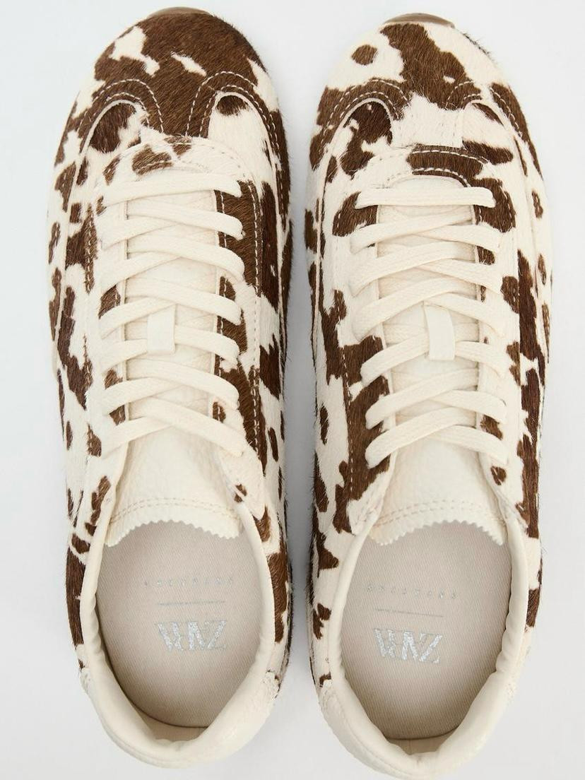 Zapatillas piel de vaca