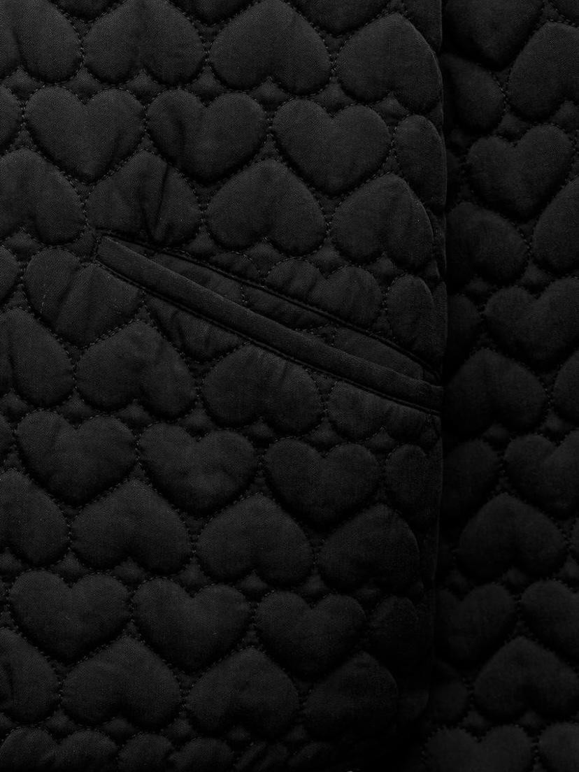 Chaqueta acolchada corazones